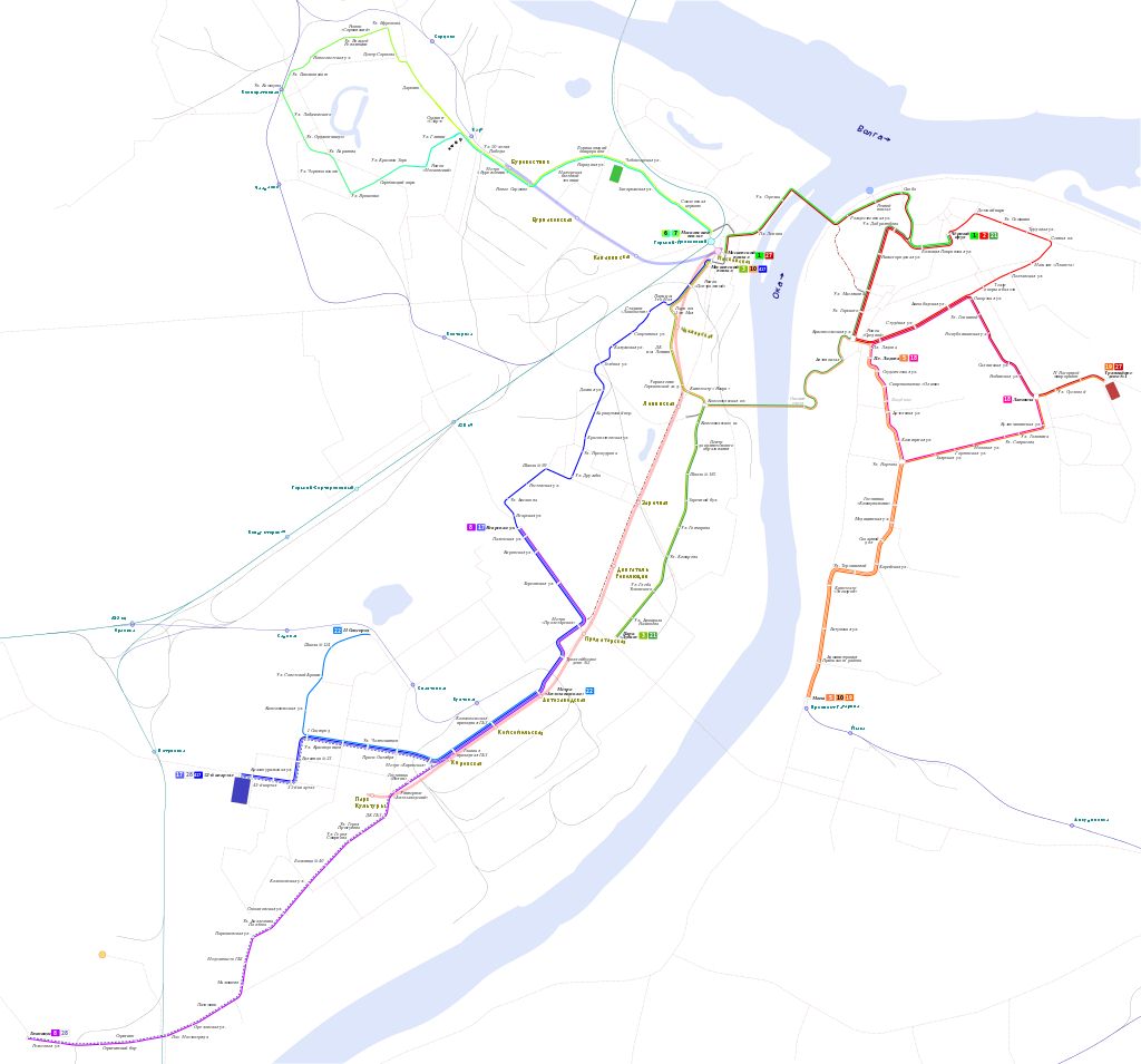 map of nizhniy novgorod